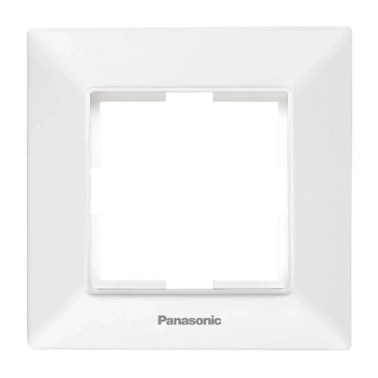 Аркедия Слим единична рамка, бялa, panasonic, WNTF08012WH