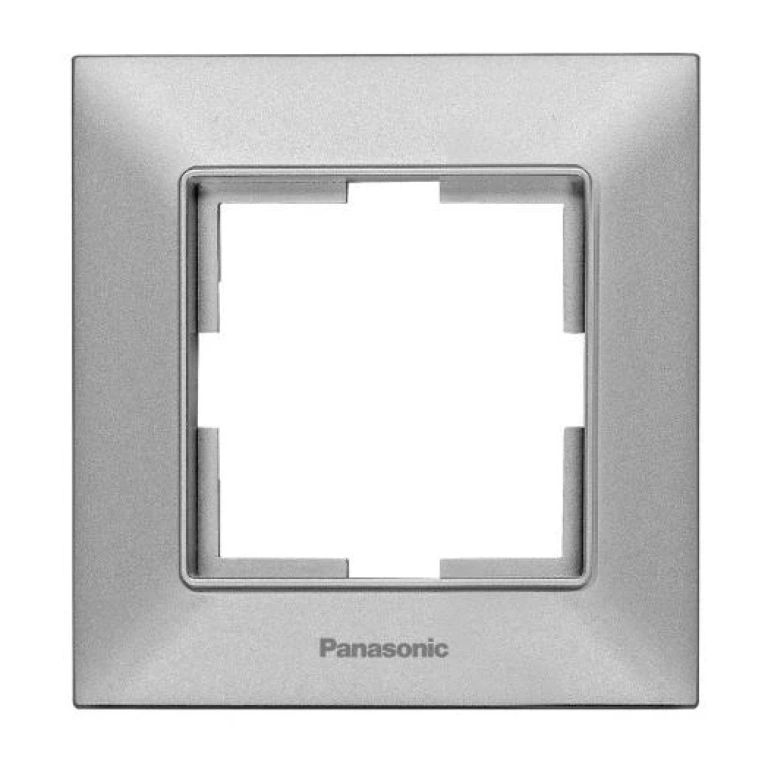 Аркедия Слим единична рамка, светлосив, panasonic, WNTF08012SL