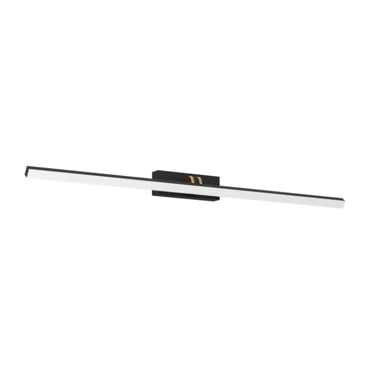аплик за огледало verdello, black/brass/white, eglo, led 5w, warm white+cold white, 750lm, 900475