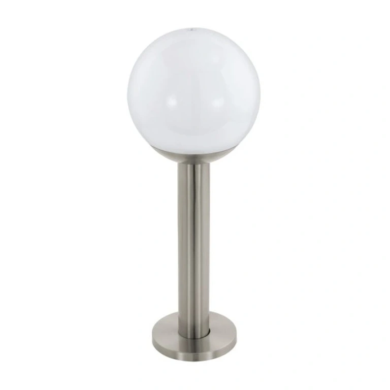  градински стълб nisia-z, stainless steel/white, eglo, 1xE27, warm white-neutral white- cold white, rgb, 900266
