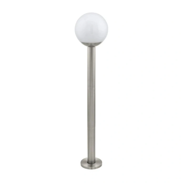 Градински стълб nisia-z, stainless steel/white, eglo, 1xE27, warm white-neutral white- cold white, rgb, 900267