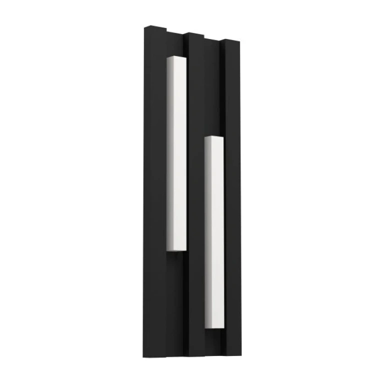 градински аплик fandina, black/white, eglo, 2xled 4.5w, warm white, 1000lm, 900118