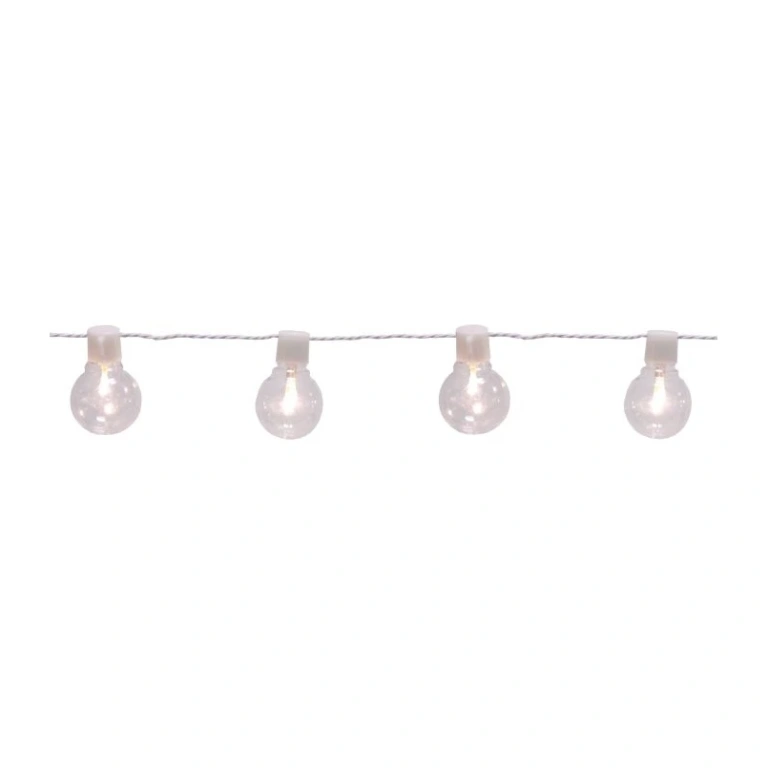 Градинска светеща верига partaj, white/transparent, eglo, 16xled 0.064w, warm white, 900238