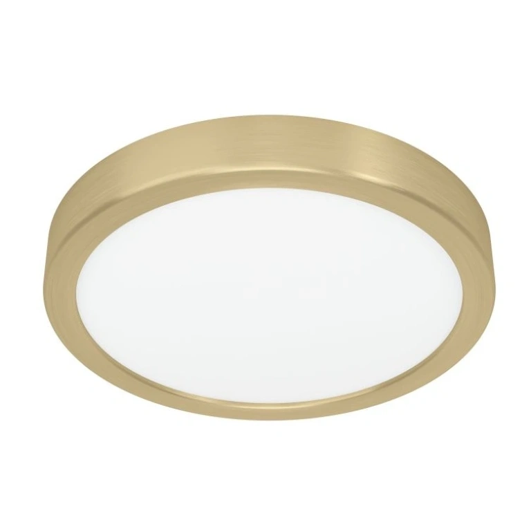 Led панел за външен монтаж fueva 5, brushed brass/white, eglo, led 17w, warm white, 2000lm, 900181