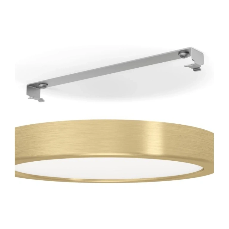 Led панел за външен монтаж fueva 5, brushed brass/white, eglo, led 17w, warm white, 2000lm, 900181