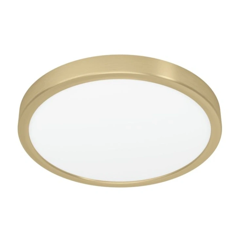 led панел за външен монтаж fueva 5, brushed brass/white, eglo, led 20.5w, warm white, 2400lm, 900182