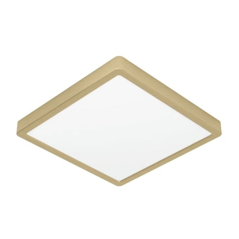 led панел за външен монтаж fueva 5, brushed brass/white, eglo, led 20.5w, warm white, 2400lm, 900184