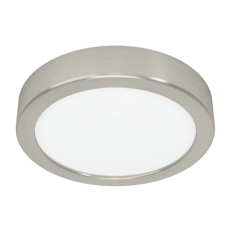Led панел за външен монтаж fueva 5, satin nickel/white, eglo, led 11w, warm white, 1350lm, 900583