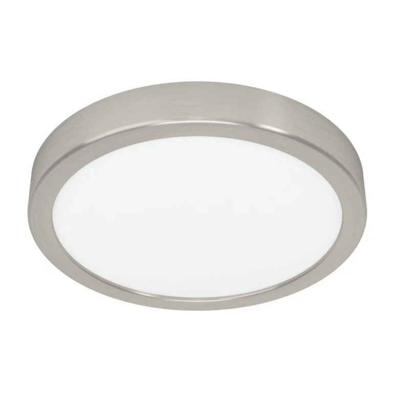 led панел за външен монтаж fueva 5, satin nickel/white, eglo, led 17w, warm white, 2000lm, 900584