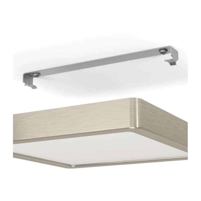  led панел за външен монтаж fueva 5, satin nickel/white, eglo, led 17w, warm white, 2000lm, 900594