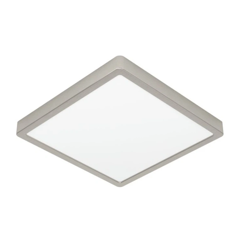 Led панел за външен монтаж fueva 5, satin nickel/white, eglo, led 20.5w, warm white, 2400lm, 900595