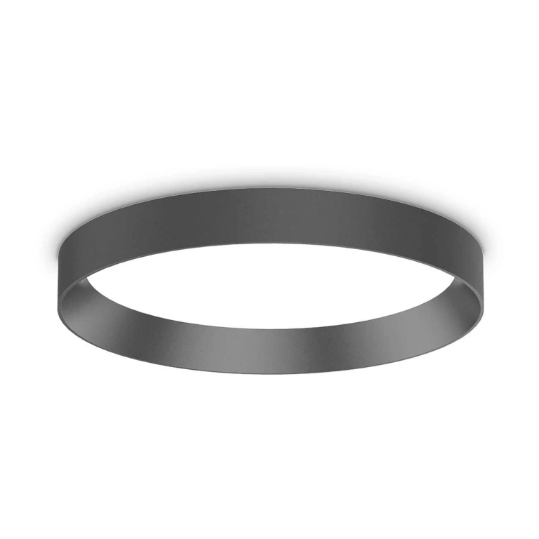 Плафон fly, black, ideal lux, led 18w, 4000k, 2800lm, 306582