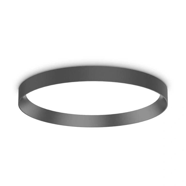 Плафон fly, black, ideal lux, led 26w, 3000k, 3700lm, 306599