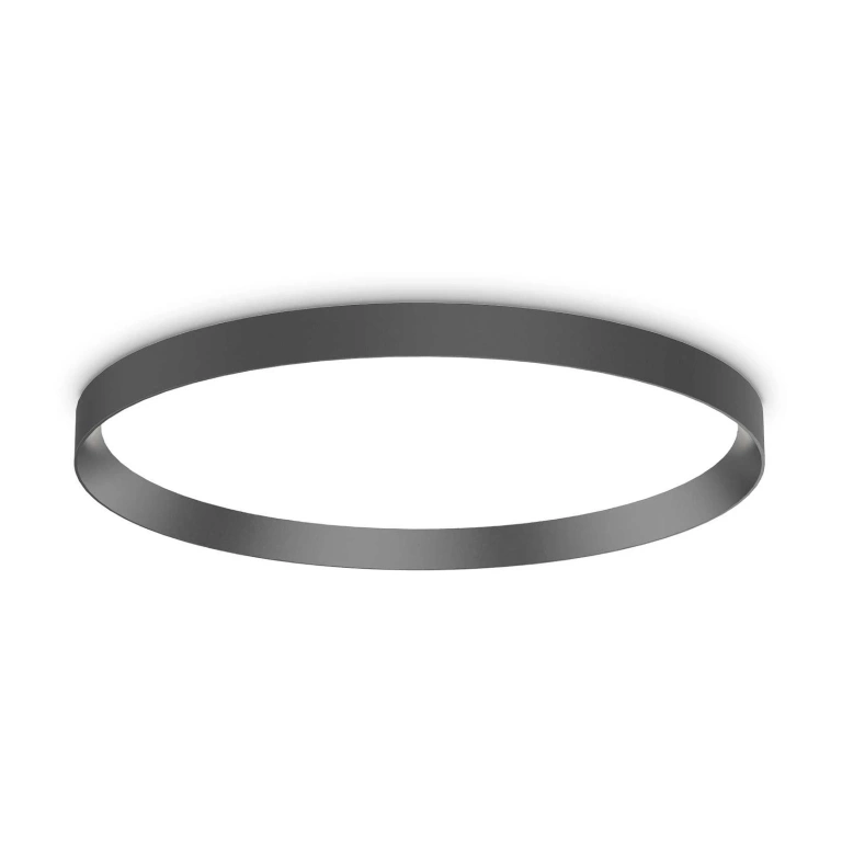 Плафон fly, black, ideal lux, led 53w, 3000k, 7500lm, 292205