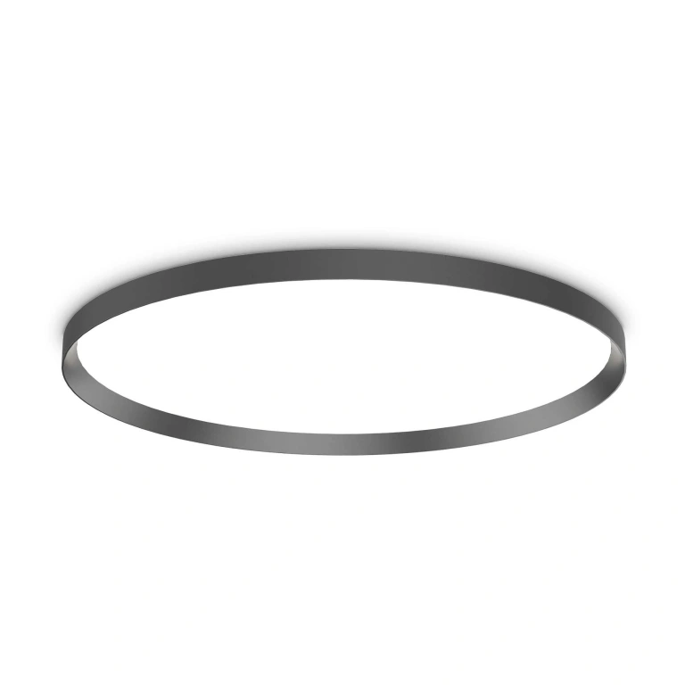 Плафон fly, black, ideal lux, led 65w, 3000k, 9400lm, 306629