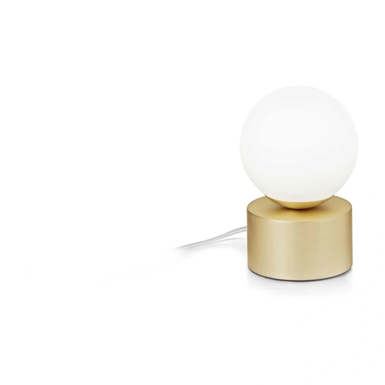 настолна лампа perlage, satin brass, ideal lux, 1xG9, 3000k, 370lm, 292458