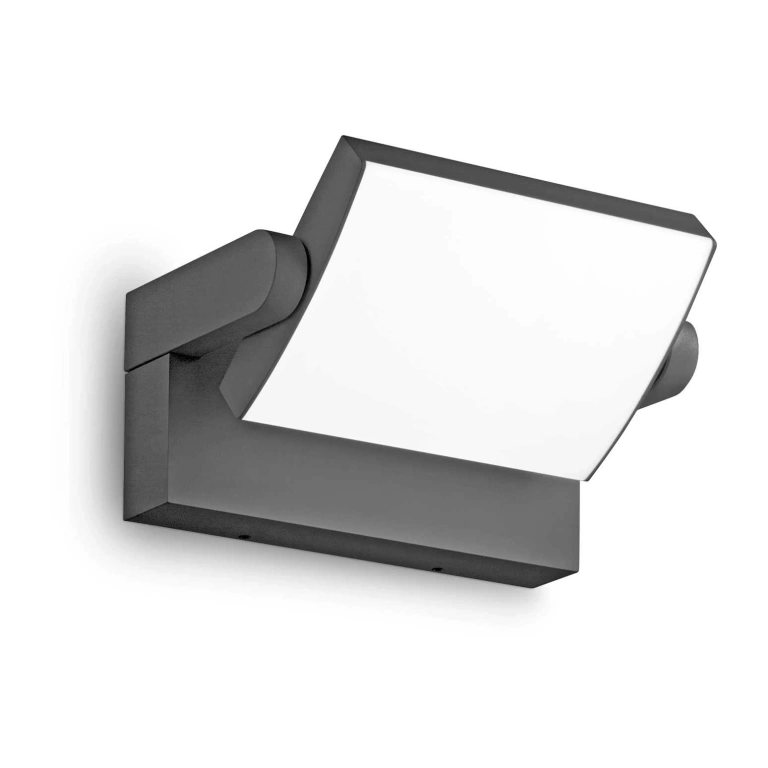 Градински аплик swipe, anthracite, ideal lux, led 20.5w, 3000k, 2300lm, 287683
