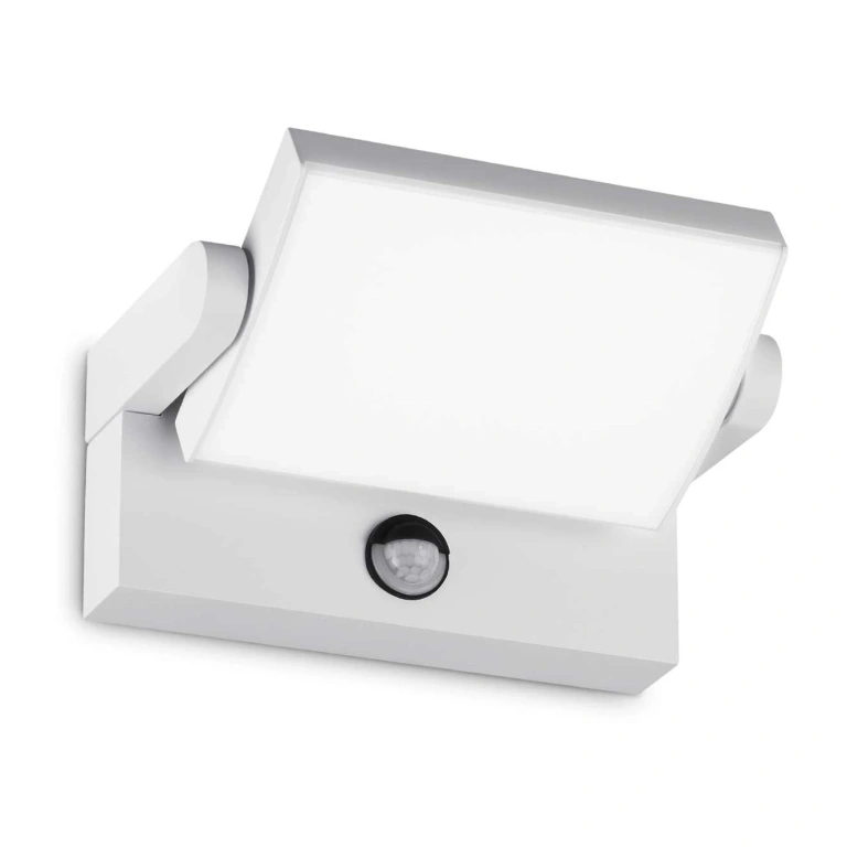 градински аплик swipe, white, ideal lux, led 21w, 3000k, 2300lm, sensor, 287720