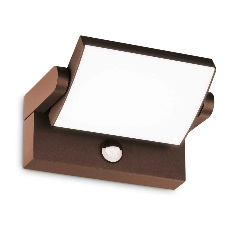 градински аплик swipe, coffee, ideal lux, led 21w, 3000k, 2300lm, sensor, 307176