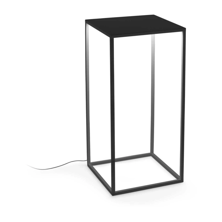 Градински стълб ipotesi, black, ideal lux, led 16w, 3000k, 1800lm, 282251