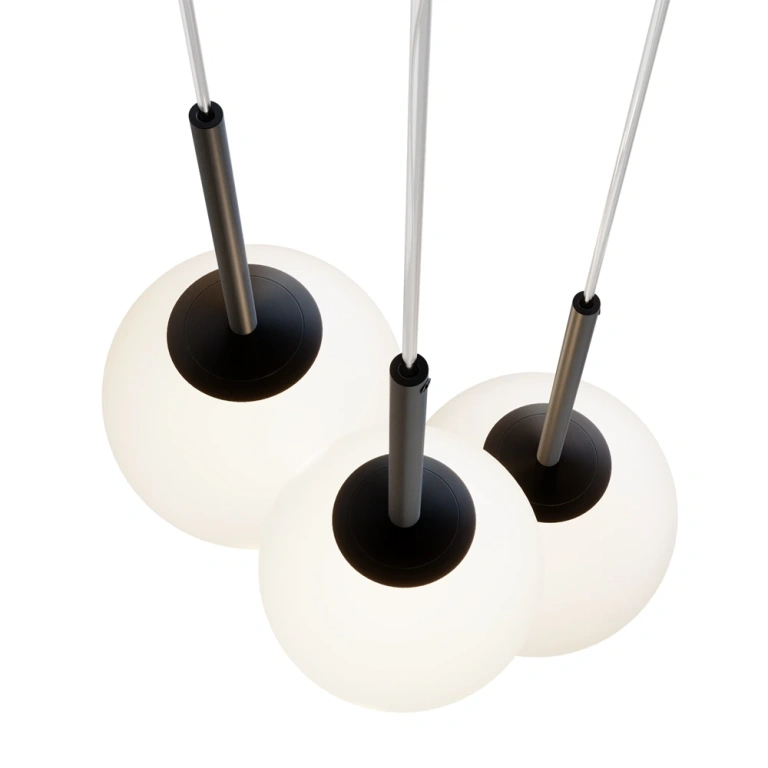 Полилей basic form, matt black, maytoni, 3xE14, mod321pl-03b