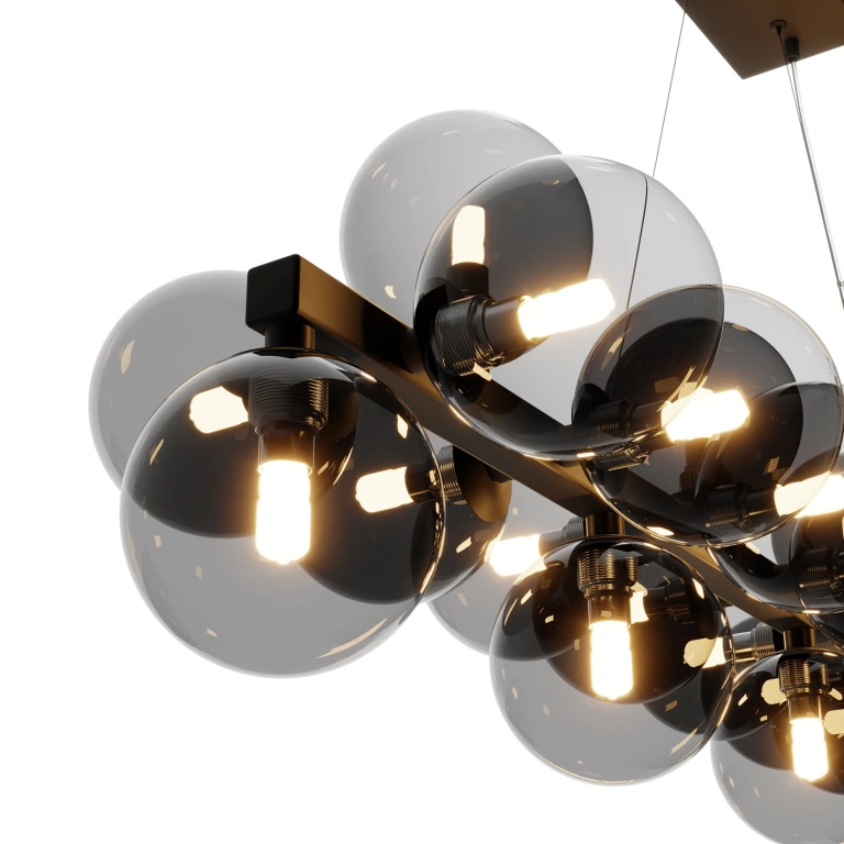 Полилей dallas, black, maytoni, 25xG9, mod547pl-25b