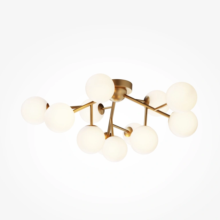 плафон dallas, brass, maytoni, 12xG9, mod545cl-12bs