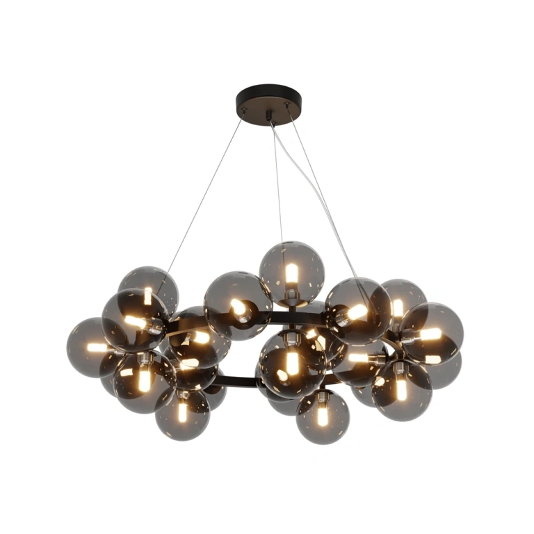 полилей dallas, black, maytoni, 25xG9, mod545pl-25b
