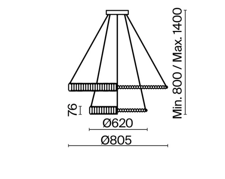 Полилей krone, gold, maytoni, led 90w, 4000k, 6000lm, p097pl-l90g4k