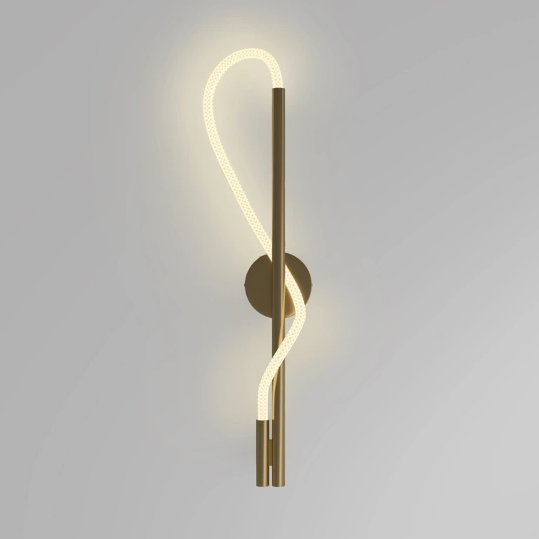 Аплик tau, gold, maytoni, led 13w, 3000k, 600lm, mod166wl-l12g3k