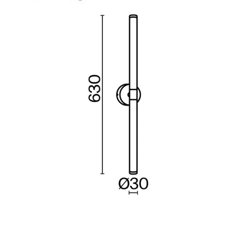 Аплик axis, black, maytoni, led 16w, 3000k, 1400lm, mod106wl-l16b3k