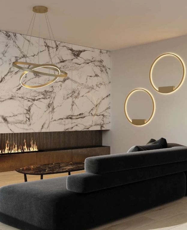 Аплик rim, brass, maytoni, led 37w, 3000k, 1800lm, mod058wl-l35bs3k