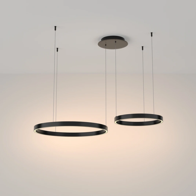 Полилей rim, black, maytoni, led 61w, 3000k, 3500lm, mod058pl-l55b3k