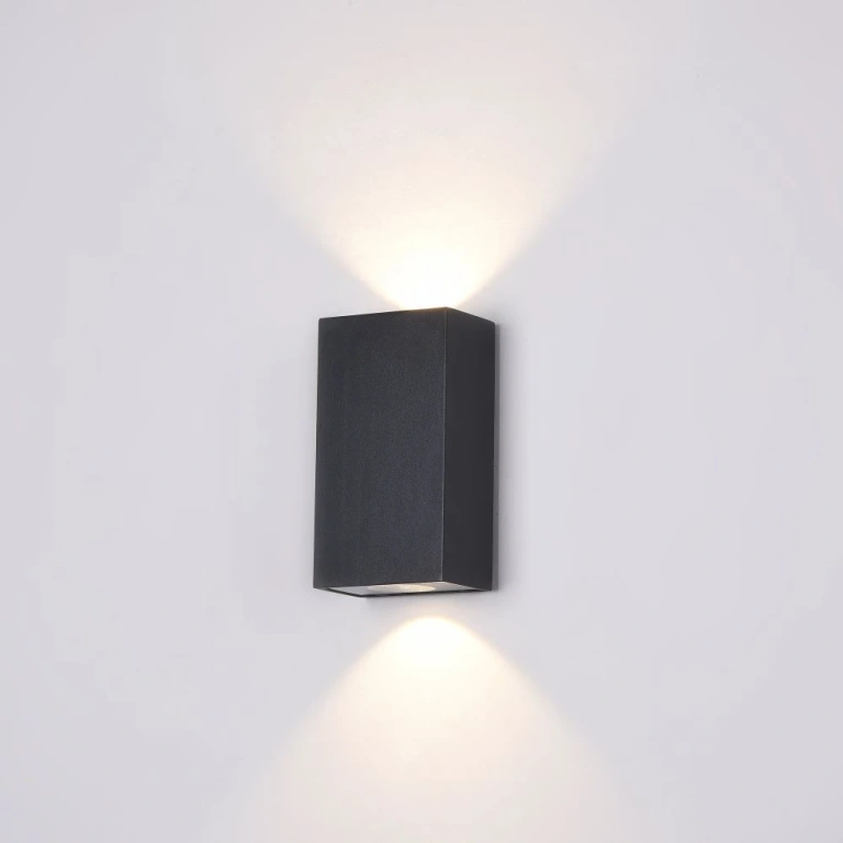 Градински аплик times square, black, maytoni, led 6w, 3000k, 480lm, o581wl-l6b