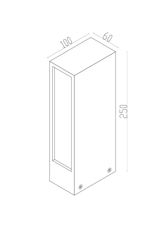 Градински стълб hof, graphite, maytoni, led 6w, 3000k, 200lm, o422fl-l6gf