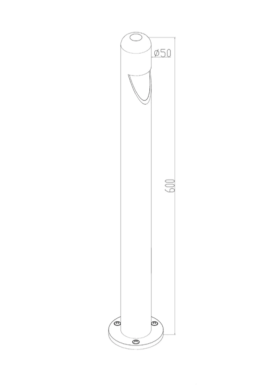 Градински стълб hagen, graphite, maytoni, led 5w, 3000k, 200lm, o423fl-l5gf