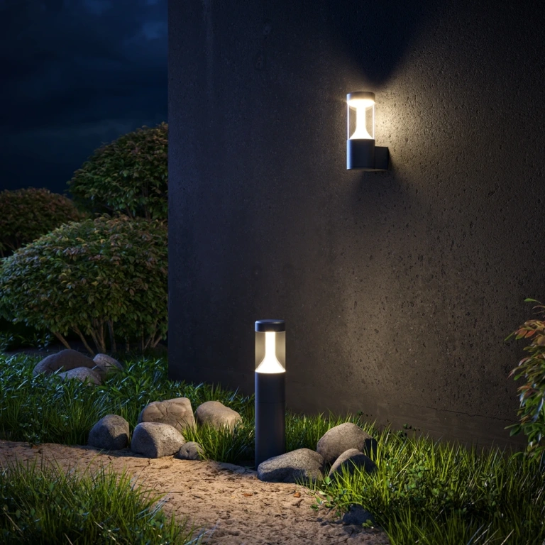 Градински стълб koln, black, maytoni, led 8w, 4000k, 450lm, o590fl-l8b4k1