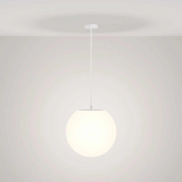 Градински пендел erda, white, maytoni, 1xE27, o594pl-01w