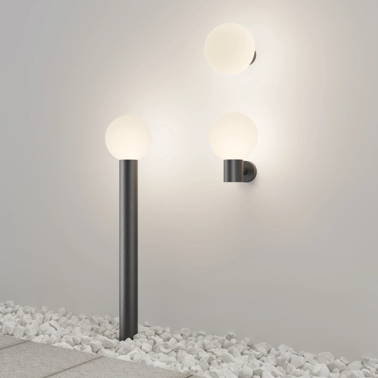 Градински стълб bold, black, maytoni, 1xE27, o598fl-01b