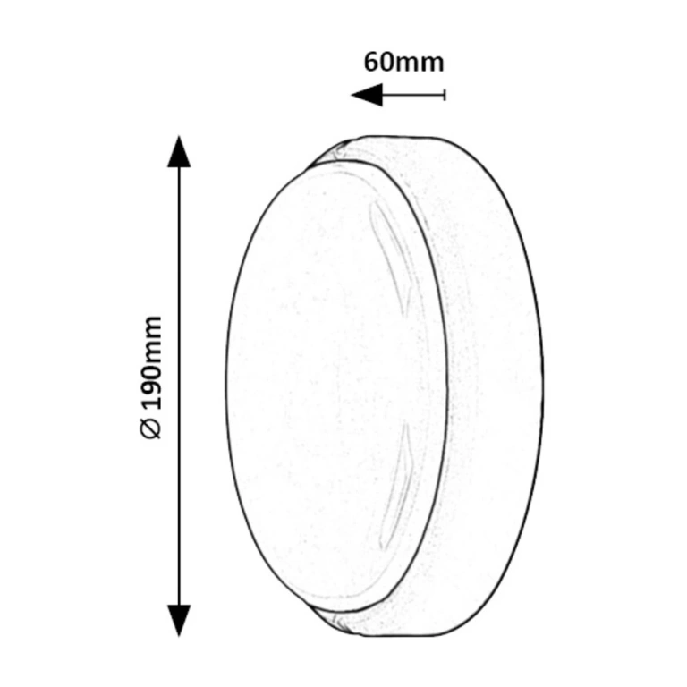 Градински аплик hort, black/white, rabalux, led 15w, 4000k, 1100lm, 7407