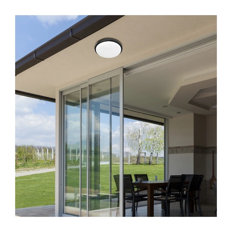 Градински аплик hort, black/white, rabalux, led 15w, 4000k, 1100lm, 7407