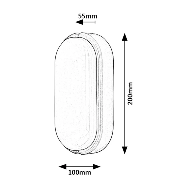 Градински аплик hort, black/white, rabalux, led 15w, 4000k, 1100lm, 7409