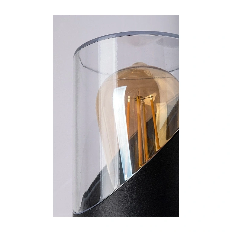 Градински аплик novigrad, black/transparent, rabalux, 2xE27, 7237