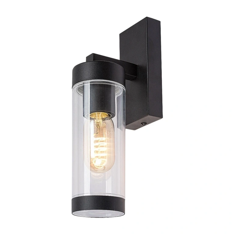 Градински аплик kolta, matte black/transparent, rabalux, 1xE27, 7386