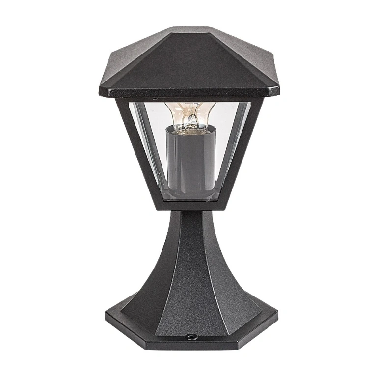 Градински стълб paravento, black/transparent, rabalux, 1xE27, 7148