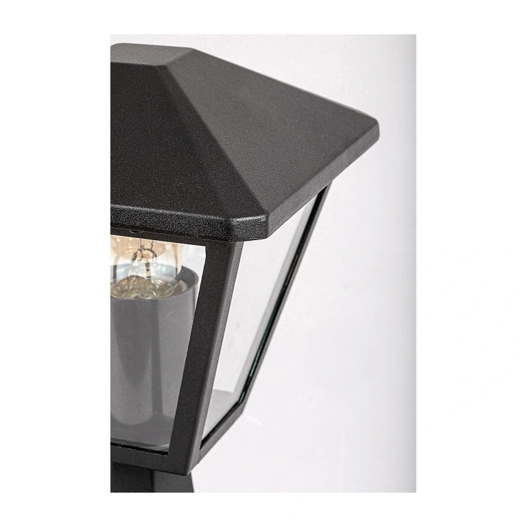 Градински стълб paravento, black/transparent, rabalux, 1xE27, 7148