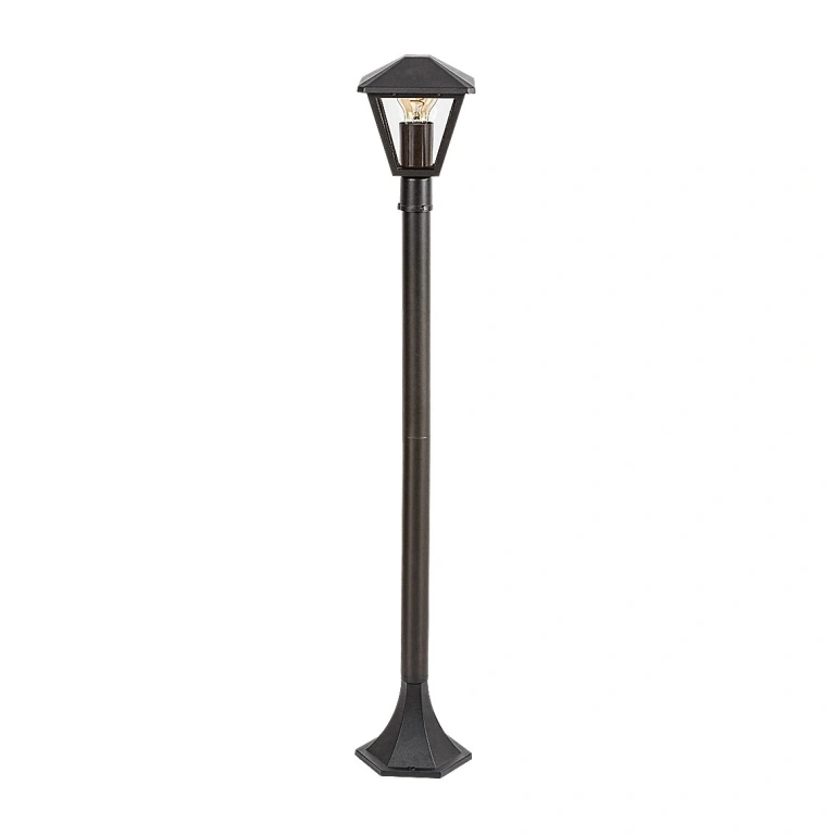Градински стълб paravento, black/transparent, rabalux, 1xE27, 7150