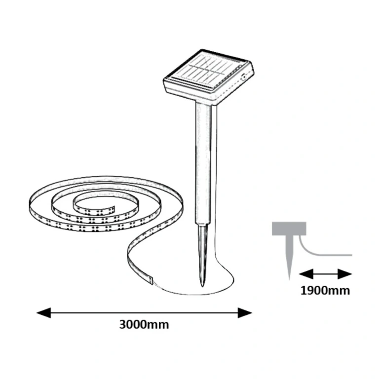 Градинско декоративно осветление ansoo, white, rabalux, led 0.26w, 3000k, 30lm, dc 3.2v, 77016