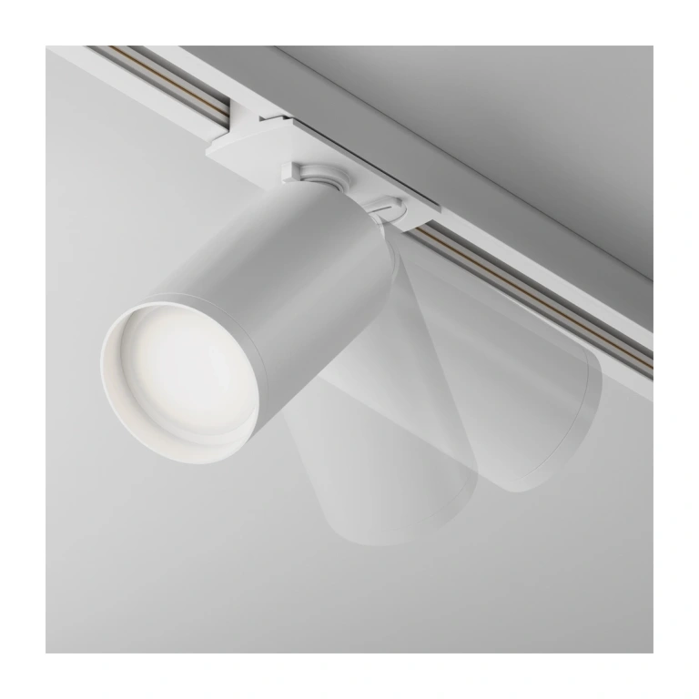 Спот focus s за монофазна шина, white, maytoni, 1xGU10,  tr020-1-gu10-w