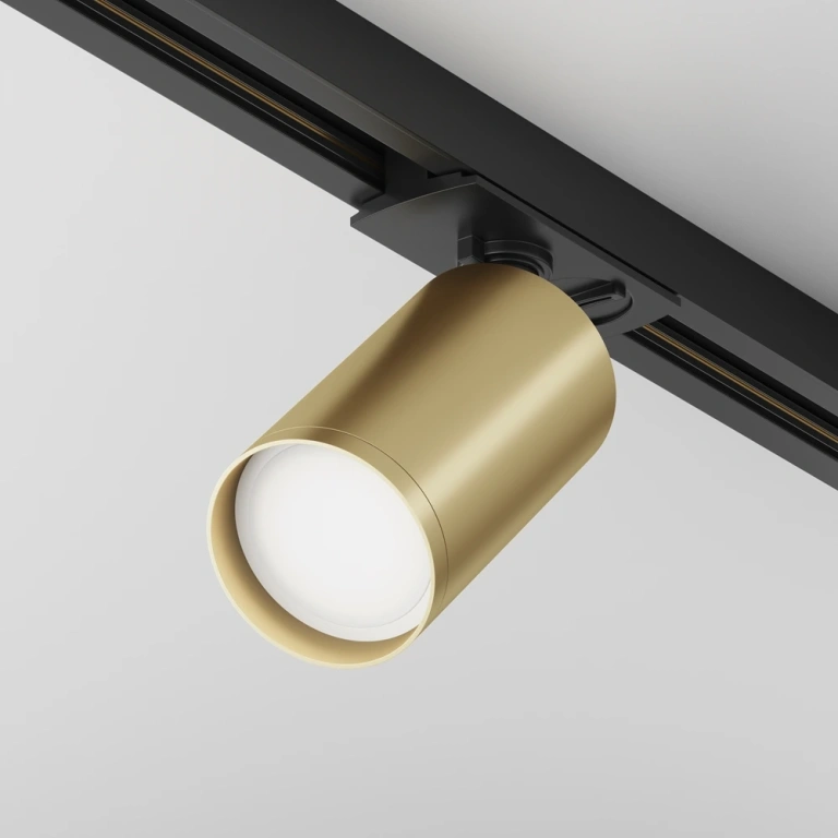 Спот focus s за монофазна шина, matte gold/black, maytoni, 1xGU10,  tr020-1-u-gu10-bmg